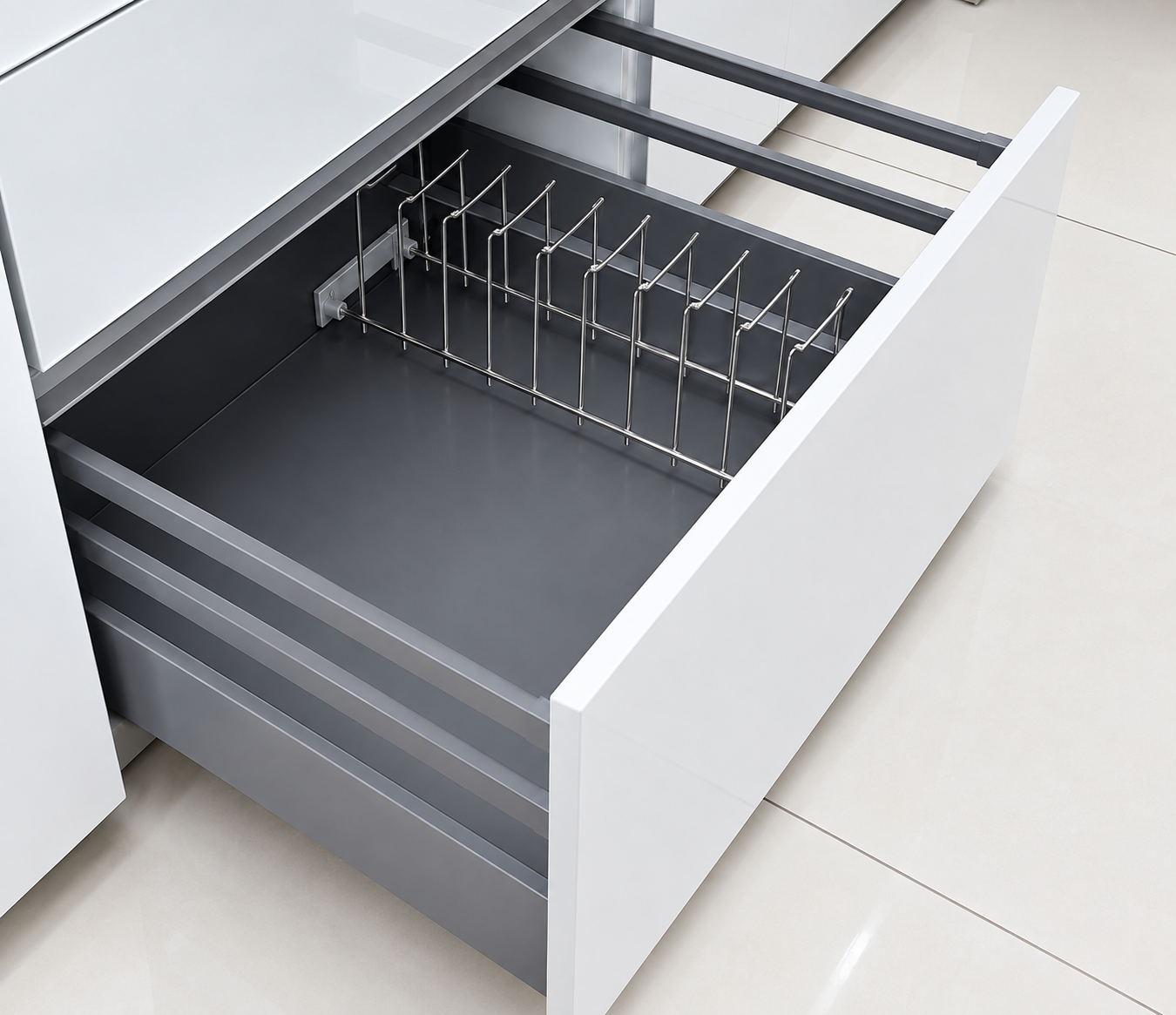 Gallery Style Tandem Drawer system - Aluminum Body